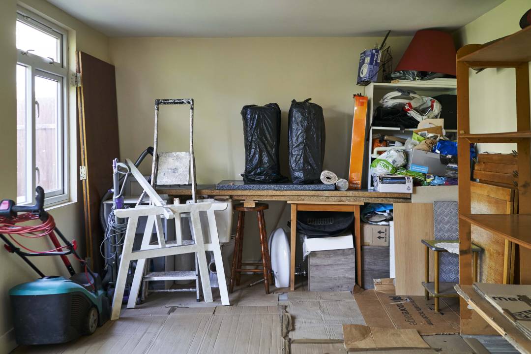 Furniture In Spare Room Ready For Storage