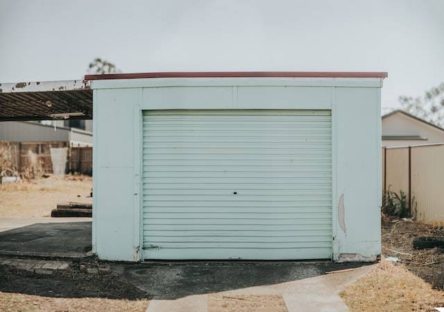 White Roller Shutter Garage